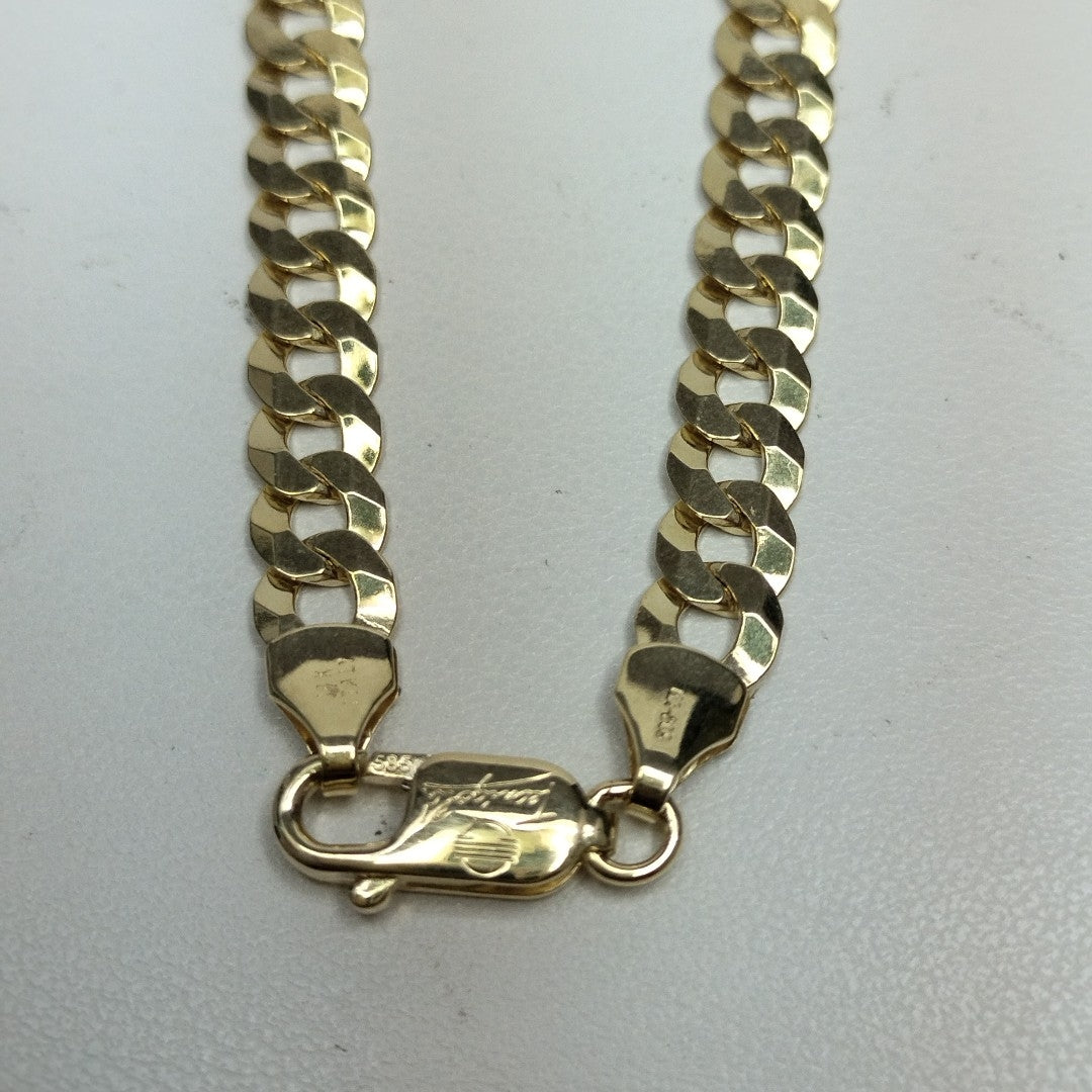 CADENAS BARBADA AMARILLA ORO 14K 24.7 (NUEVO)