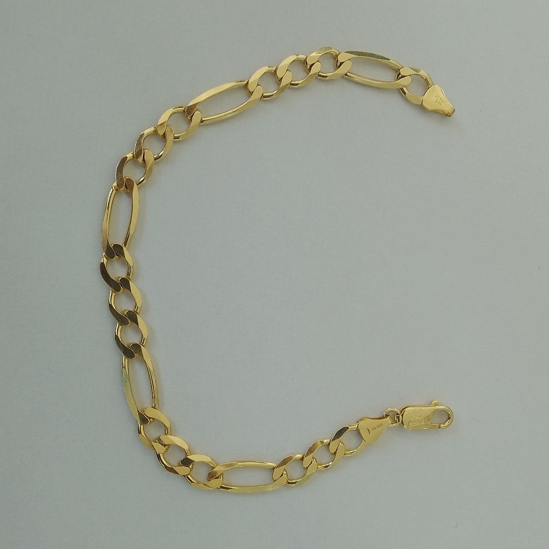 PULSERAS CABALLERO CARTIER 3*1 AMARILLA ORO 14K 12.2 (NUEVO)