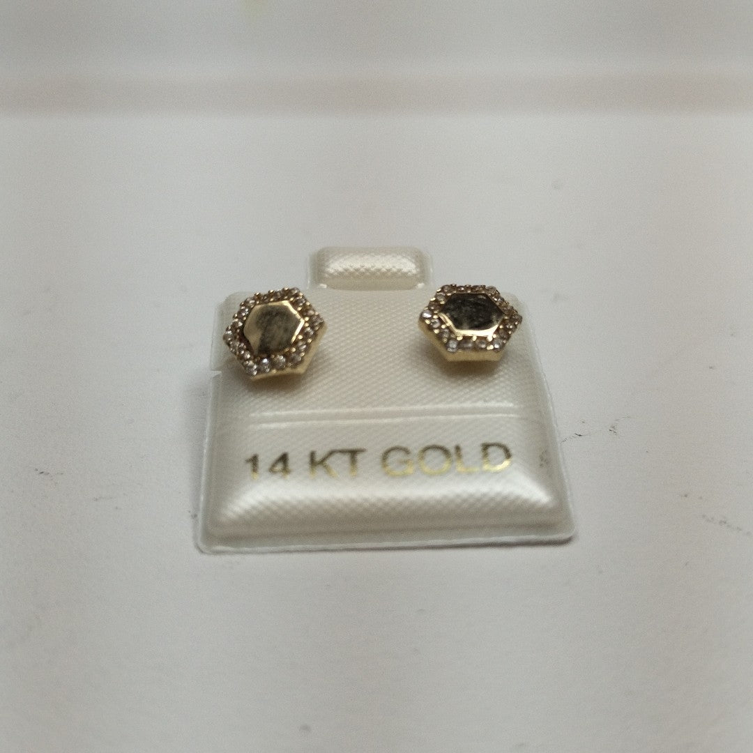 BROQUELES ORO 14K 1.5 (NUEVO)