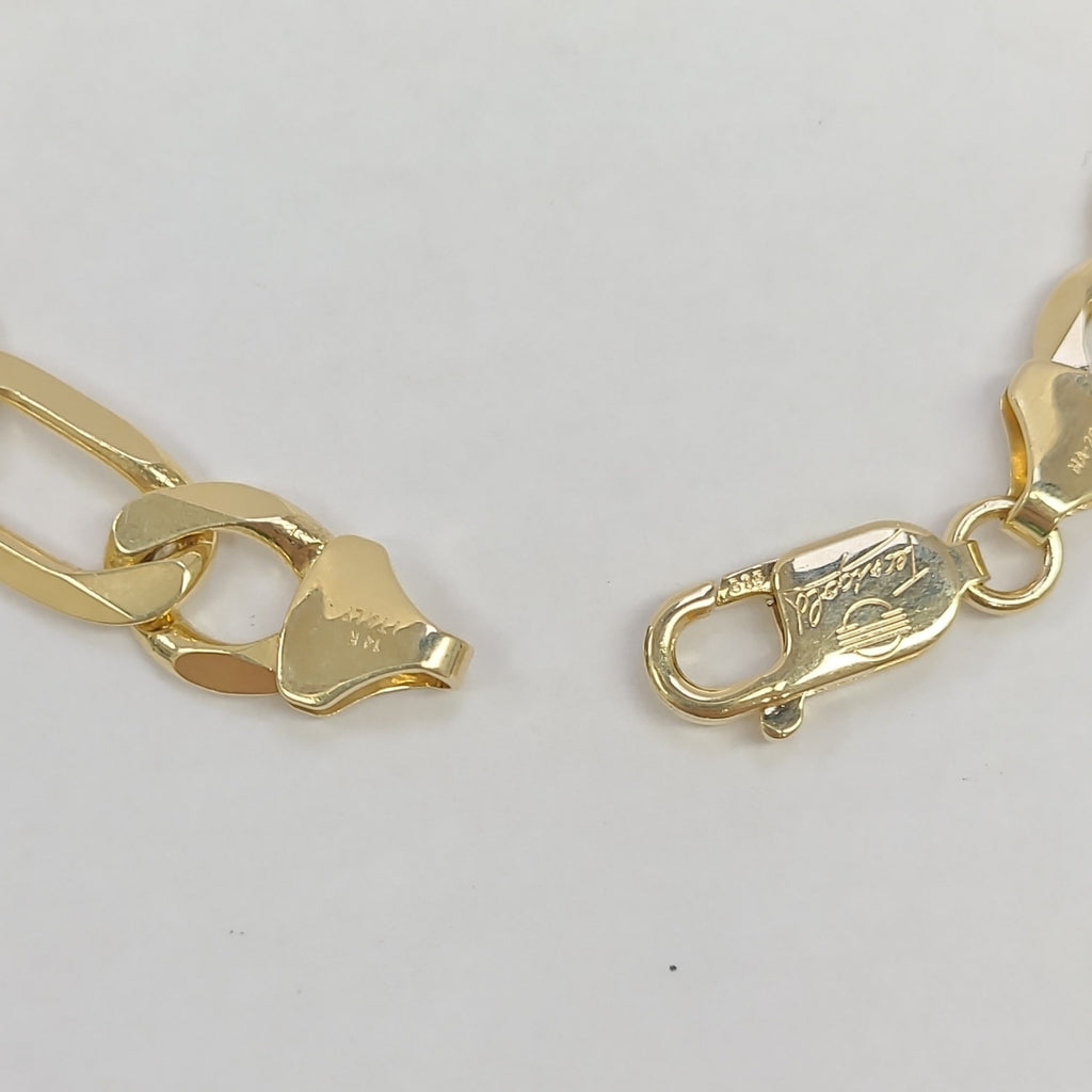 PULSERAS CABALLERO CARTIER 3*1 AMARILLA ORO 14K 26.1 (NUEVO)