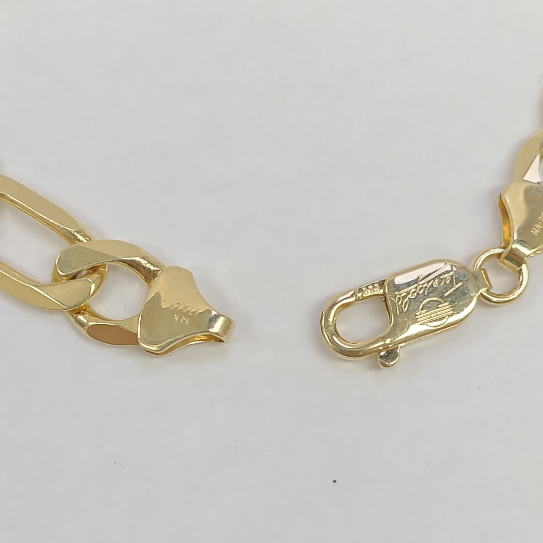 PULSERAS CABALLERO CARTIER 3*1 AMARILLA ORO 14K 26.1 (NUEVO)
