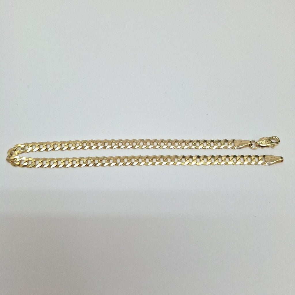 PULSERAS CABALLERO BARBADA AMARILLA ORO 14K 5 (NUEVO)