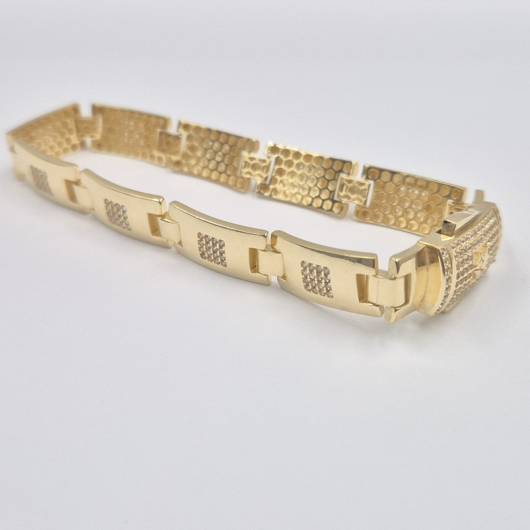PULSERAS CABALLERO ORO 14K 18.3 (NUEVO)