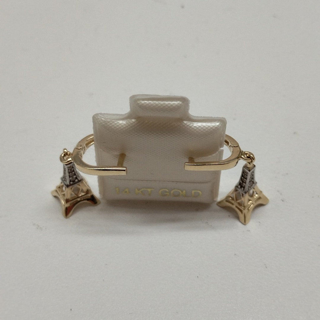 BROQUELES ORO 14K 3.2 (NUEVO)