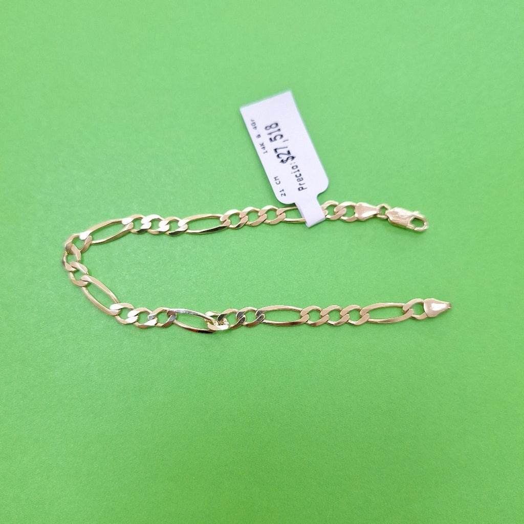 PULSERAS CABALLERO CARTIER 3*1 AMARILLA ORO 14K 6.4 (NUEVO)
