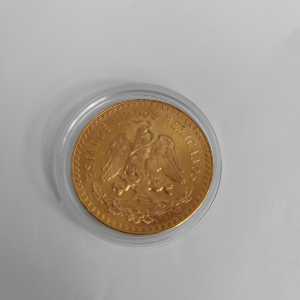 K1 41,60 GRMS - DTO. 0,00 GRMS - 21 K - AVALÚO 77126,40 * IDENTIFICACIÓN MONEDA NOMINATIVA * MONEDAS PESOS 50 PESOS (SEMINUEVO)