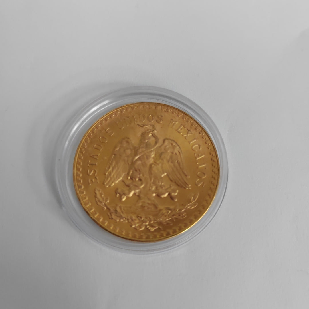 K1 41,60 GRMS - DTO. 0,00 GRMS - 21 K - AVALÚO 77126,40 * IDENTIFICACIÓN MONEDA NOMINATIVA * MONEDAS PESOS 50 PESOS (SEMINUEVO)