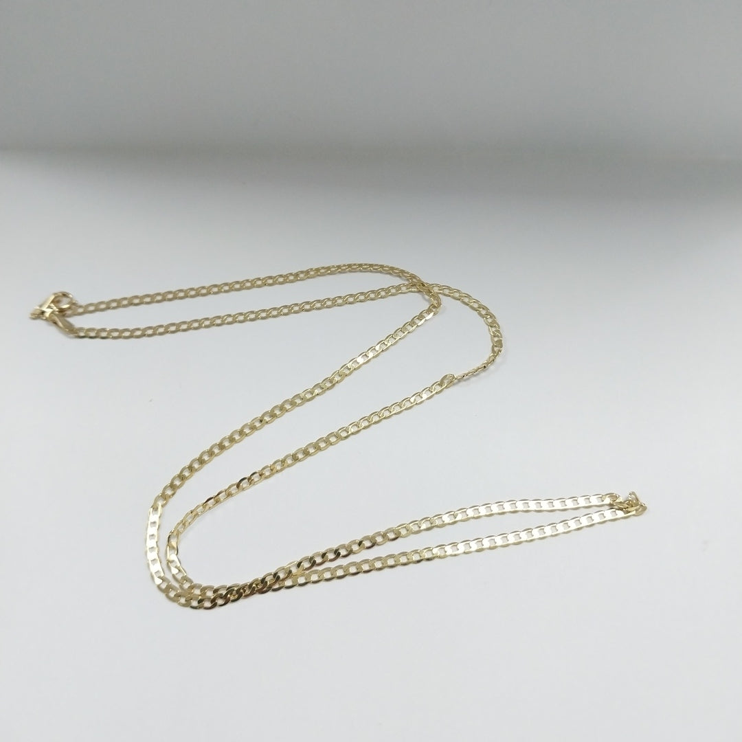 CADENAS BARBADA AMARILLA ORO 14K 4.2 (NUEVO)