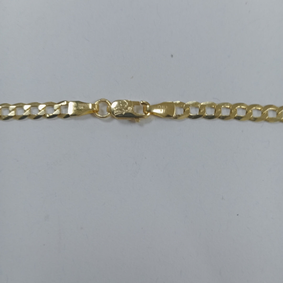 CADENAS BARBADA AMARILLA ORO 14K 7.1 (NUEVO)