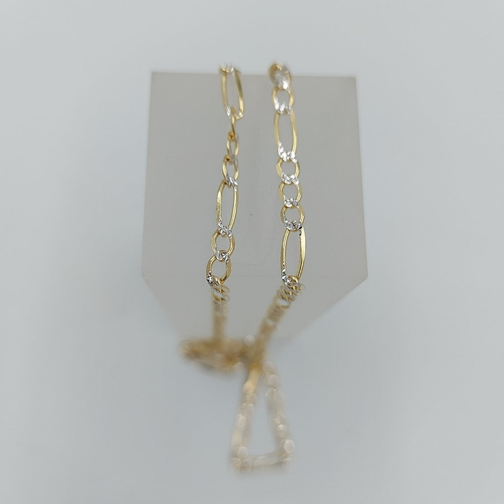 CADENAS CARTIER 3*1 DIAMANTADA ORO 14K 7.3 (NUEVO)