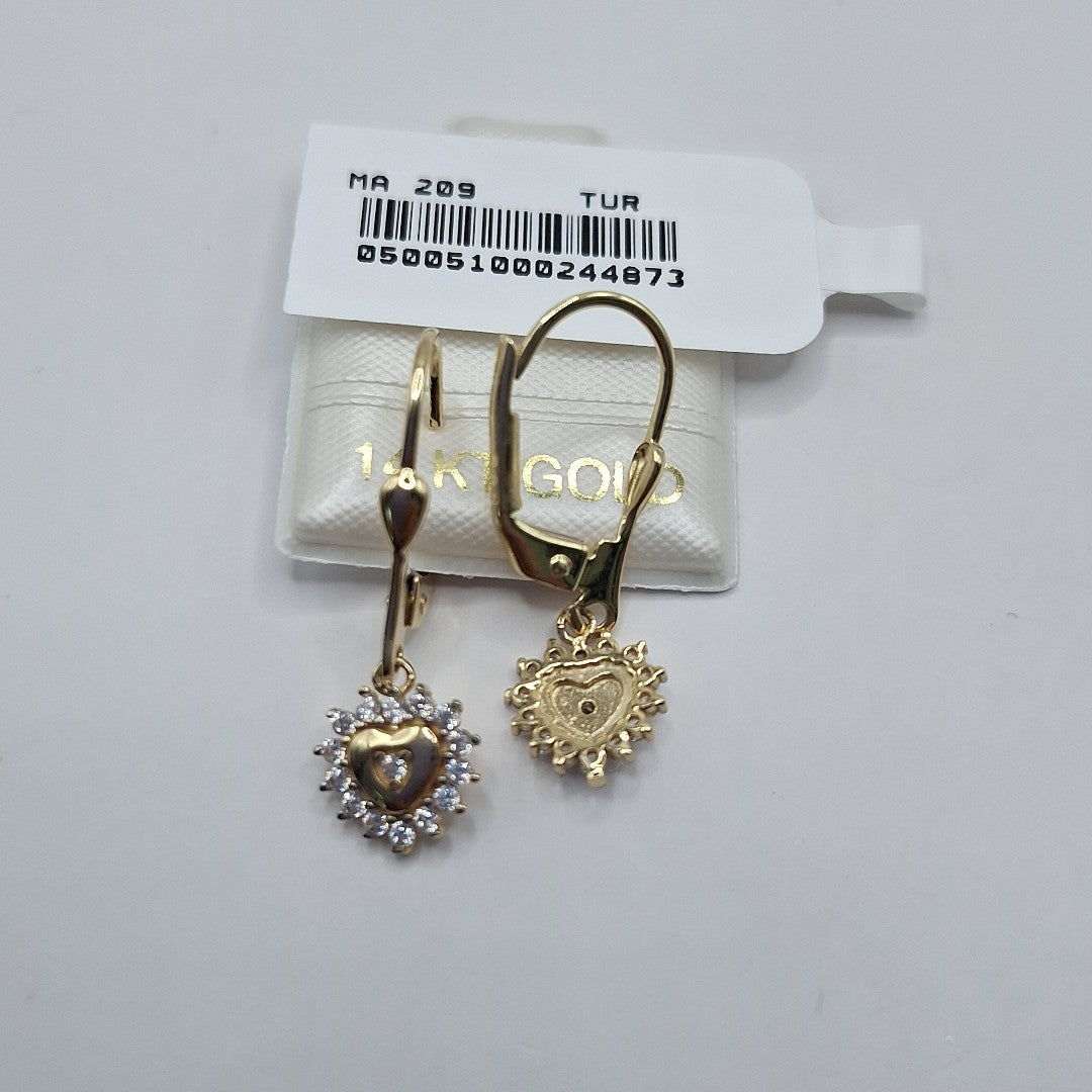 BROQUELES ORO 14K 2.1 (NUEVO)