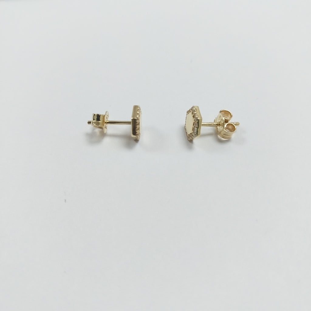 BROQUELES ORO 14K 1.5 (NUEVO)