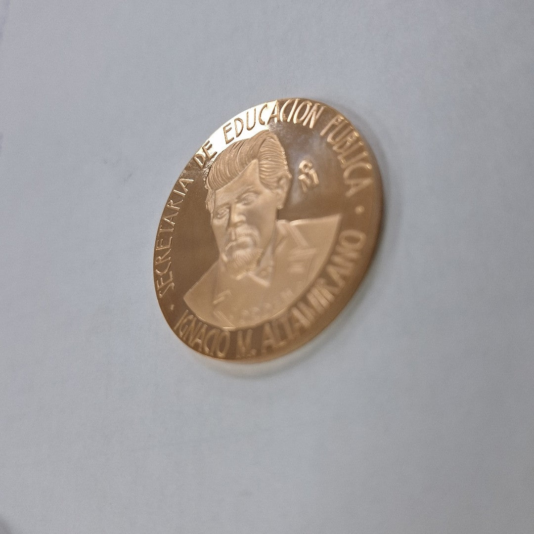 MEDALLA CONMEMORATIVA ORO 21 K 42,10 GRMS (SEMINUEVO)
