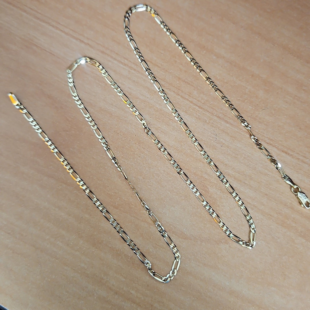 CADENAS CARTIER 3*1 AMARILLA ORO 14K 5 (NUEVO)