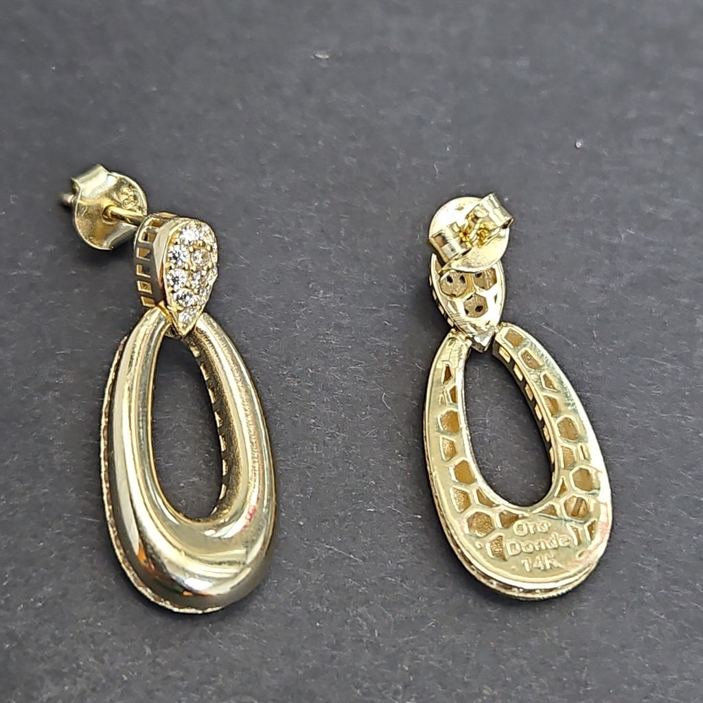 BROQUELES ORO 14K 4.3 (NUEVO)