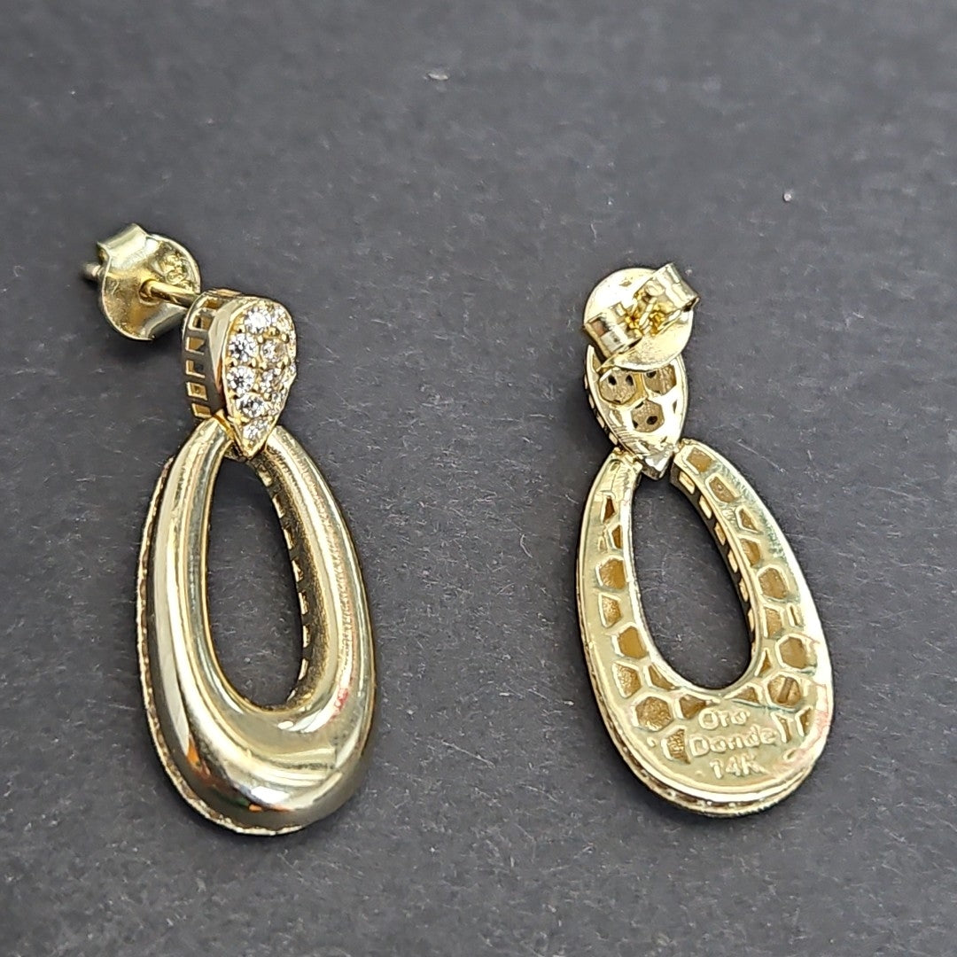 BROQUELES ORO 14K 4.3 (NUEVO)