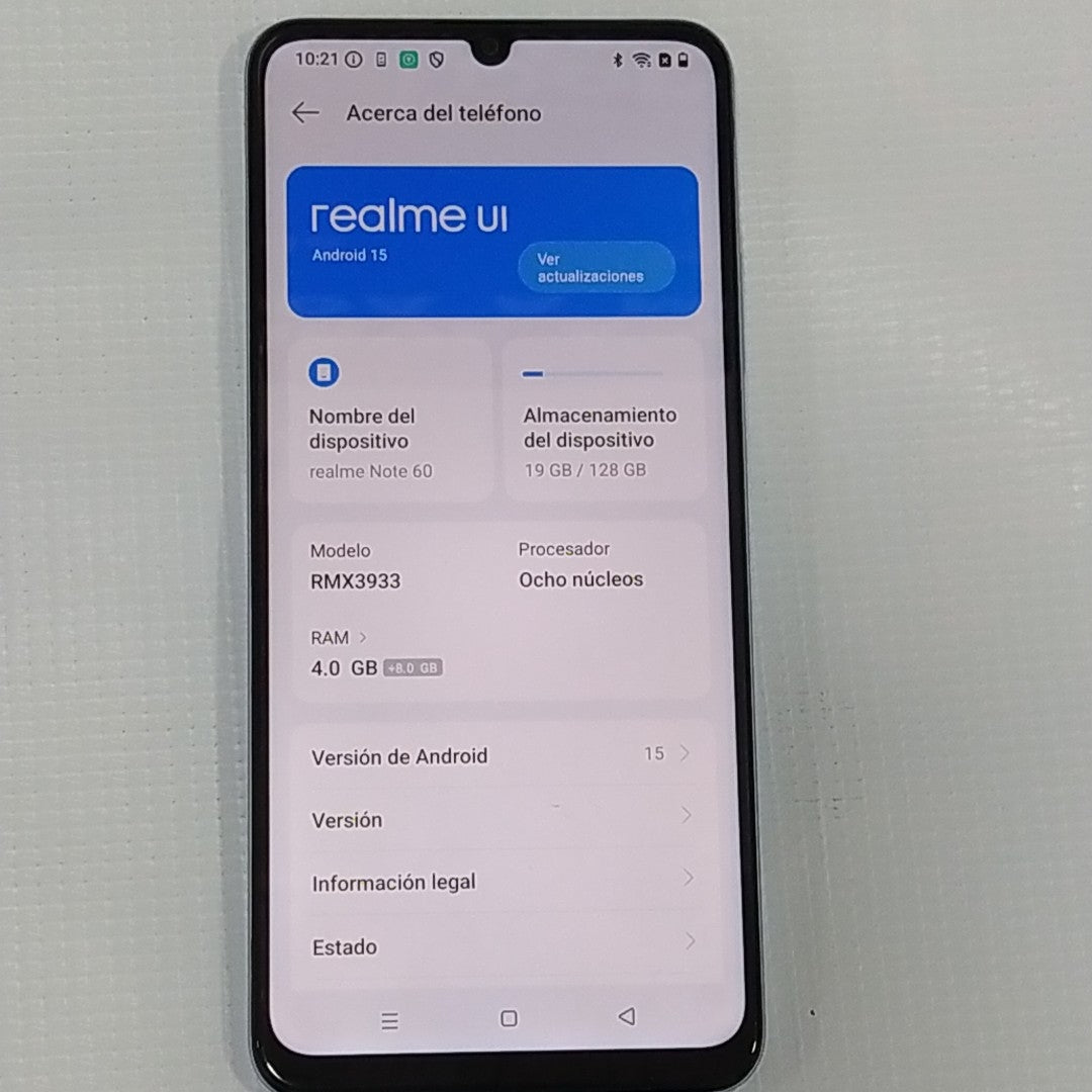 CELULAR REALME REALME NOTE 60-RMX3933(2023) 128 GB 4 GB RAM (SEMINUEVO)
