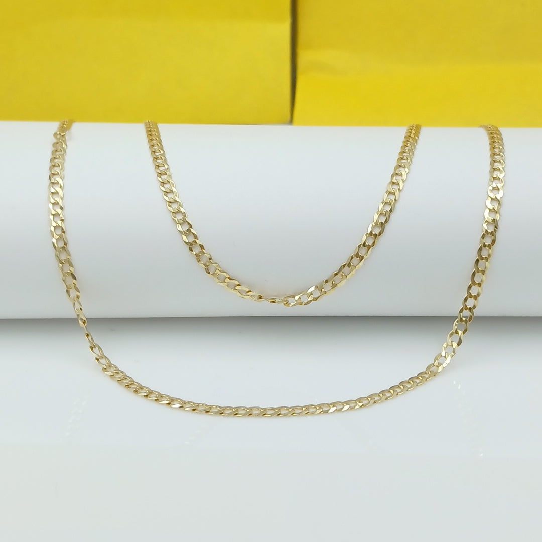 CADENAS BARBADA AMARILLA ORO 14K 7.1 (NUEVO)