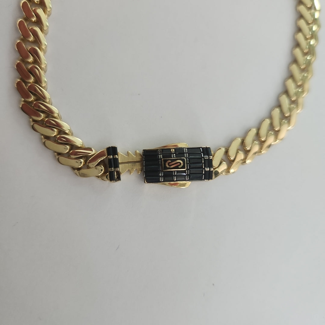 PULSERA CABALLERO MONACO ORO 14K 7.7 (NUEVO)