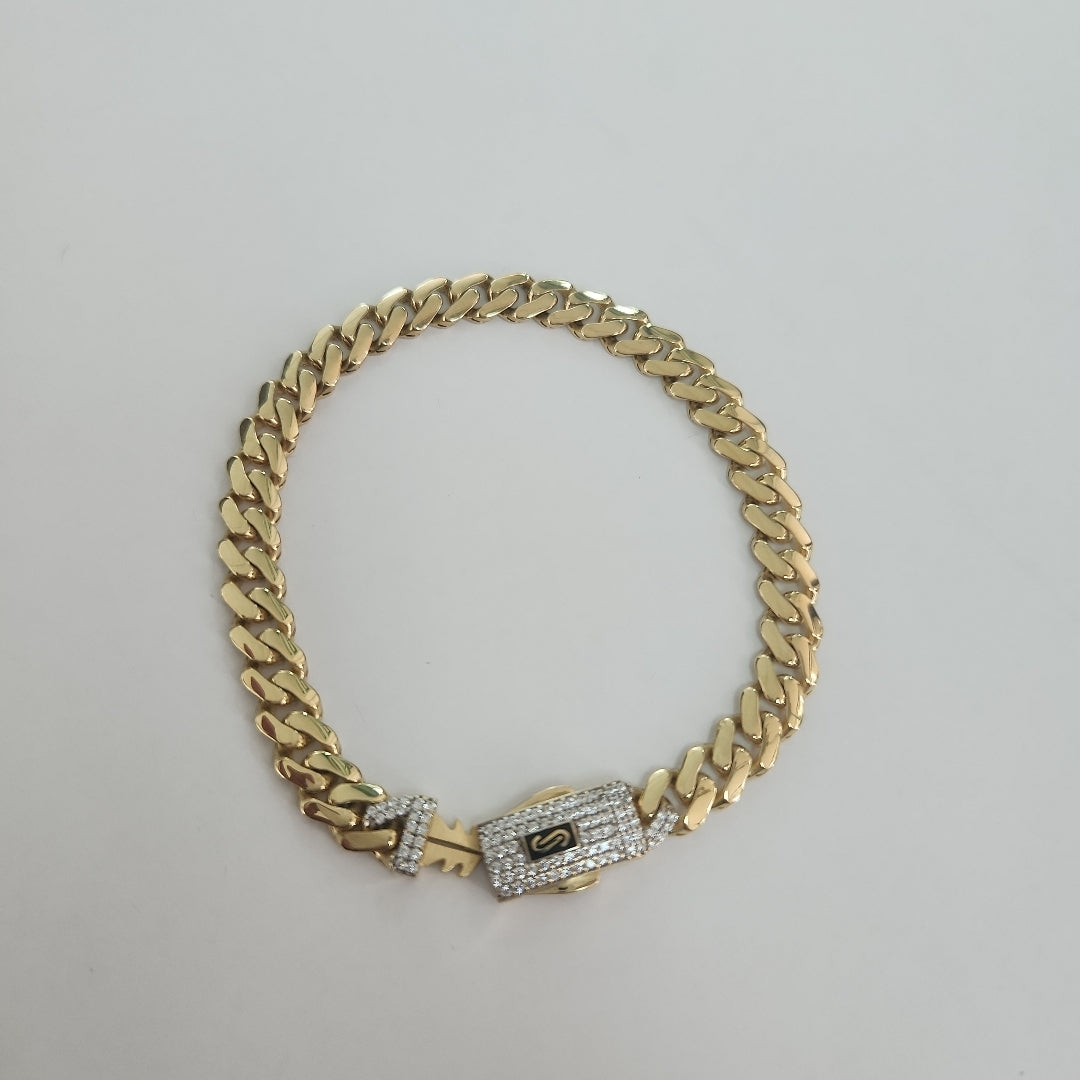 PULSERA MONACO ORO 14K 7.3 (NUEVO)
