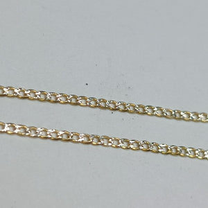 CADENAS BARBADA DIAMANTADA ORO 14K 2.1 (NUEVO)