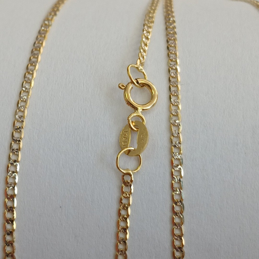 CADENAS BARBADA AMARILLA ORO 14K 2 (NUEVO)
