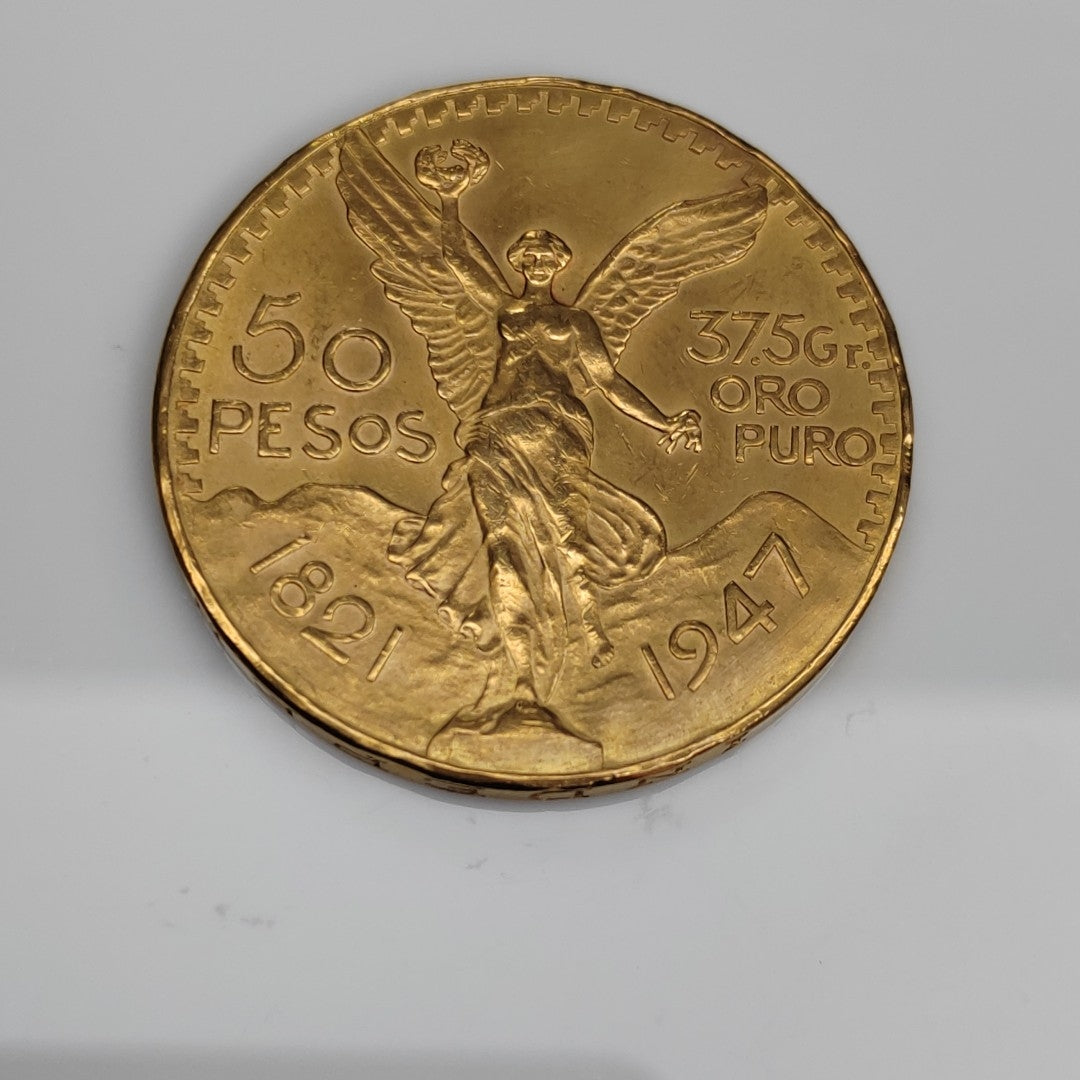 K1 41,60 GRMS 21 K IDENTIFICACIÓN MONEDA NOMINATIVA MONEDAS PESOS 50 PESOS (SEMINUEVO)