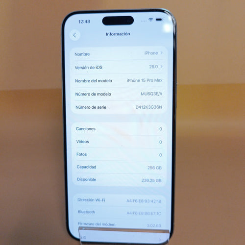 CELULAR APPLE IPHONE 15 PRO MAX A3105 (2023) 256 GB 8 GB RAM (SEMINUEVO)