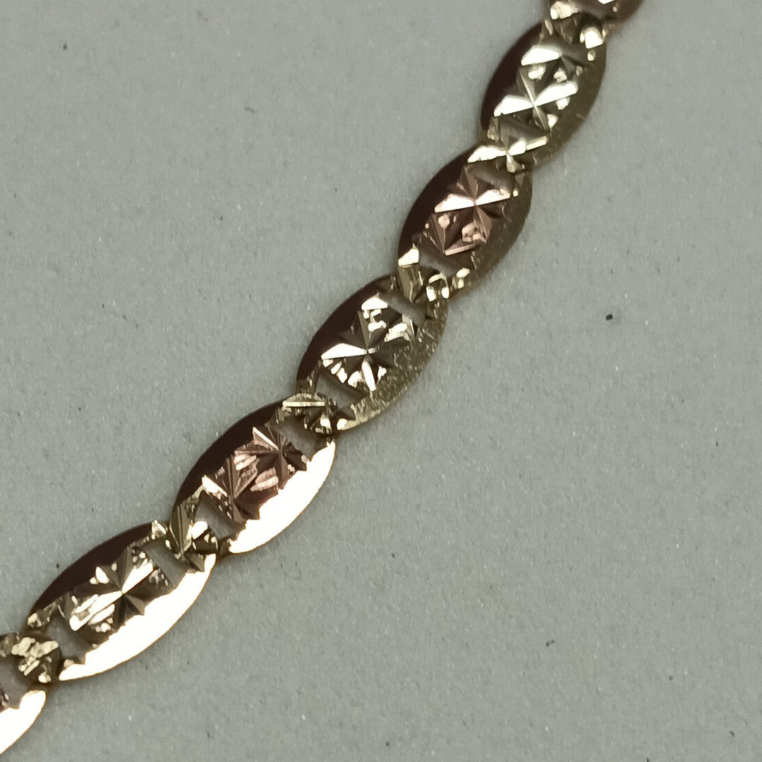 CADENAS VALENTINA/ESPEJO ORO 10K 7.4 (NUEVO)