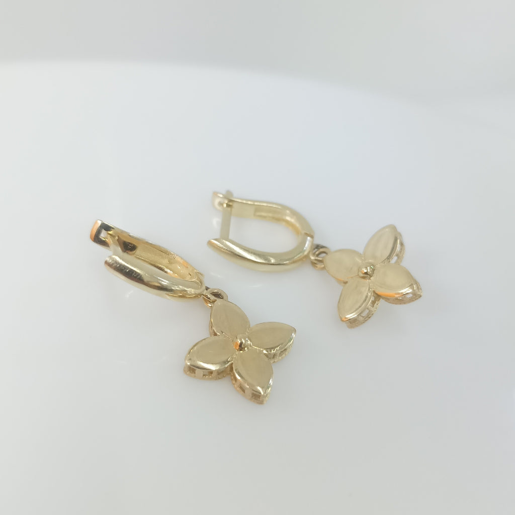 BROQUELES ORO 14K 3.2 (NUEVO)