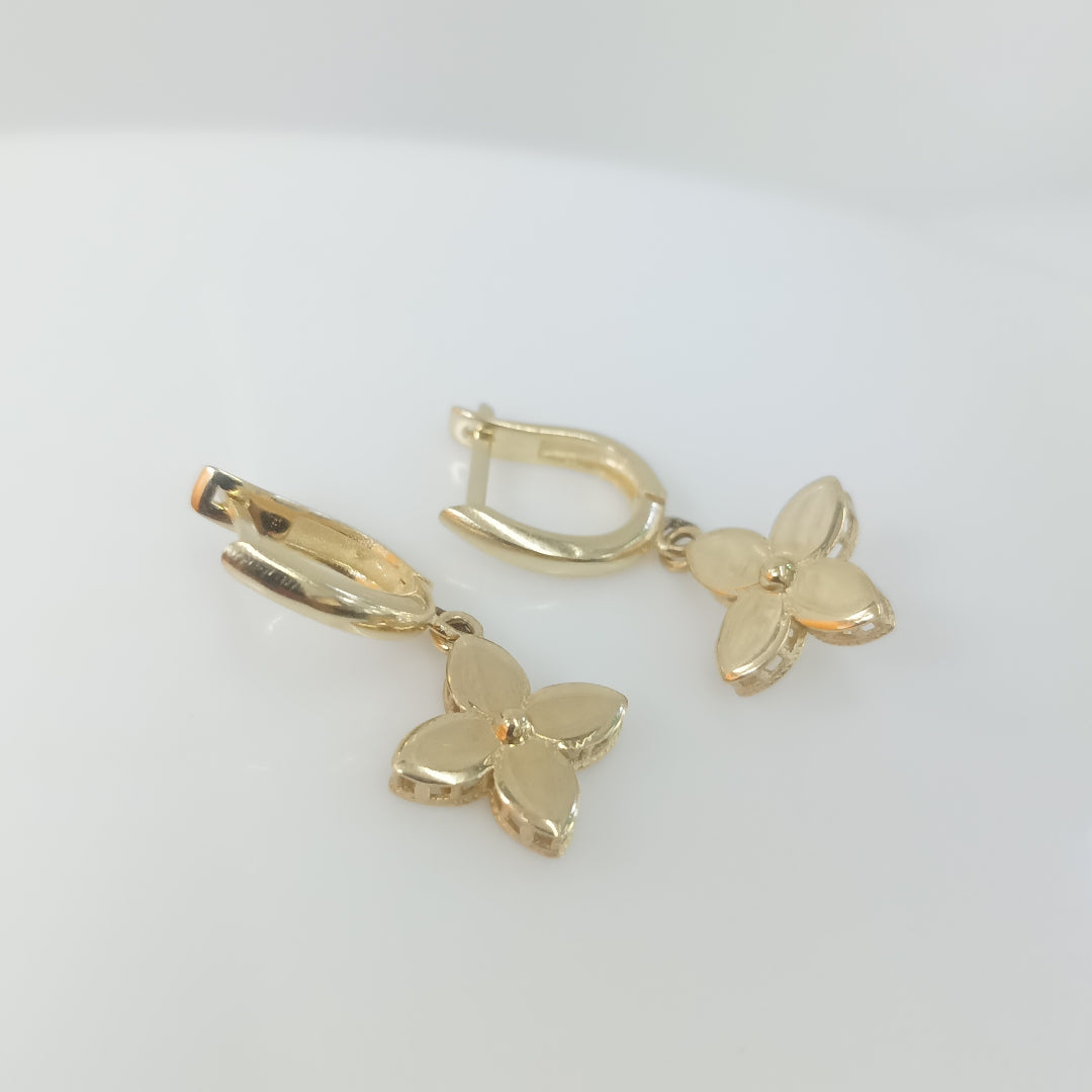 BROQUELES ORO 14K 3.2 (NUEVO)