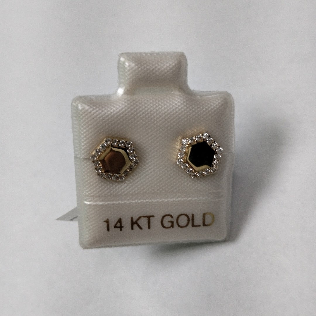 BROQUELES ORO 14K 1.4 (NUEVO)