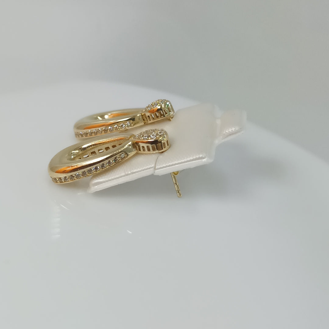 BROQUELES ORO 14K 4.3 (NUEVO)