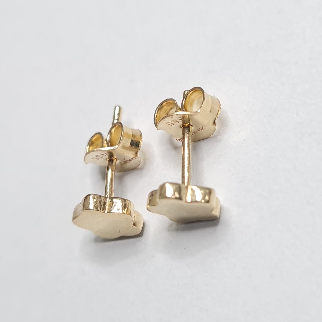 BROQUELES ORO 14K 1.1 (NUEVO)