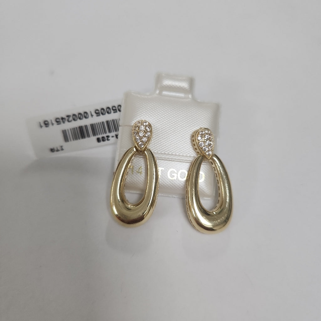 BROQUELES ORO 14K 4.3 (NUEVO)