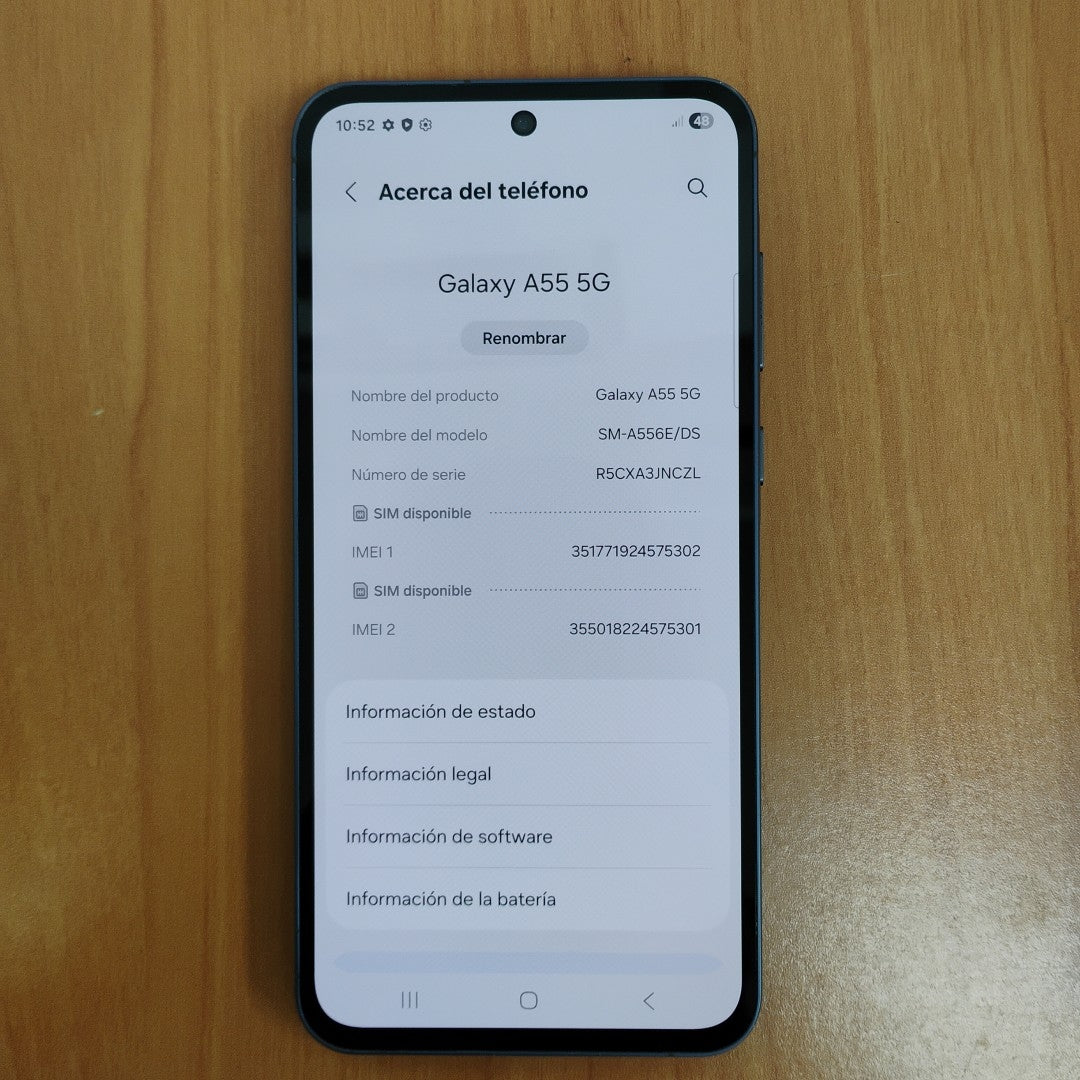 CELULAR SAMSUNG GALAXY A55 5G SM-A556E (2024) 256 GB 8 GB RAM (SEMINUEVO)
