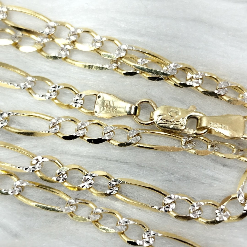 CADENAS CARTIER 3 1 DIAMANTADA ORO 14K 7.2 (NUEVO)