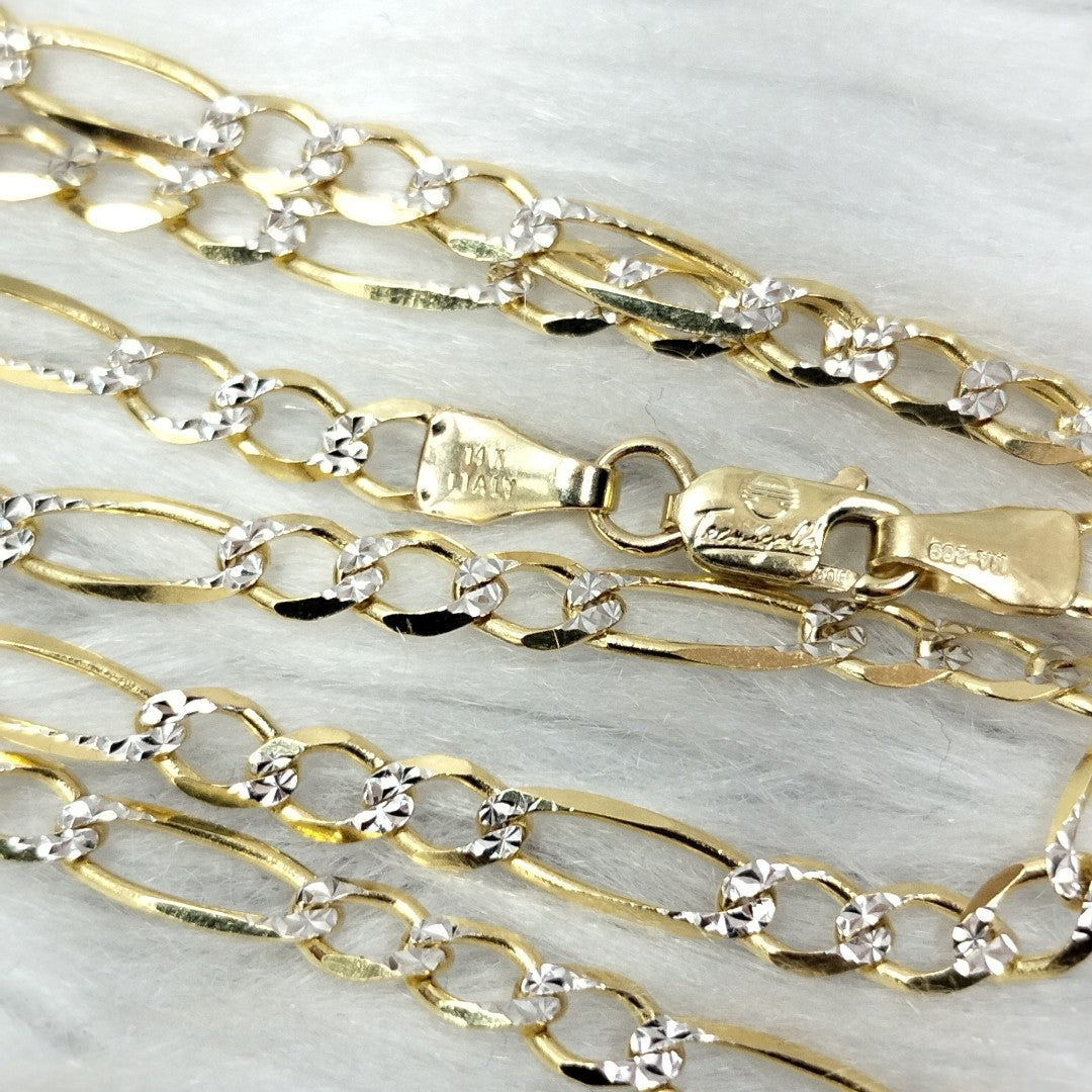 CADENAS CARTIER 3 1 DIAMANTADA ORO 14K 7.2 (NUEVO)