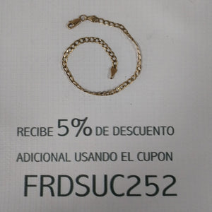 PULSERA. ORO. 10 K 3.1 GRMS (SEMINUEVO)