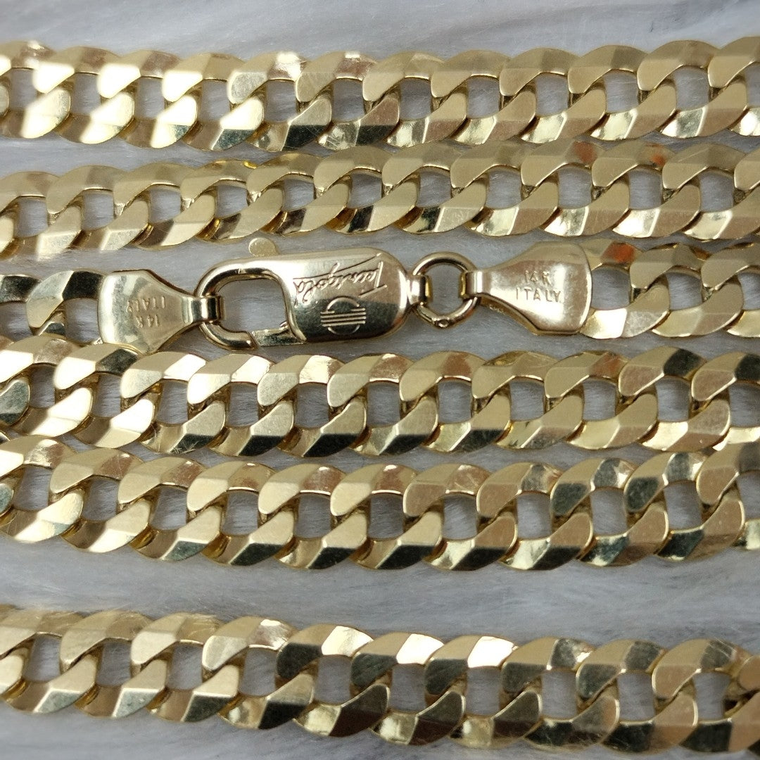 CADENAS BARBADA AMARILLA ORO 14K 24.7 (NUEVO)