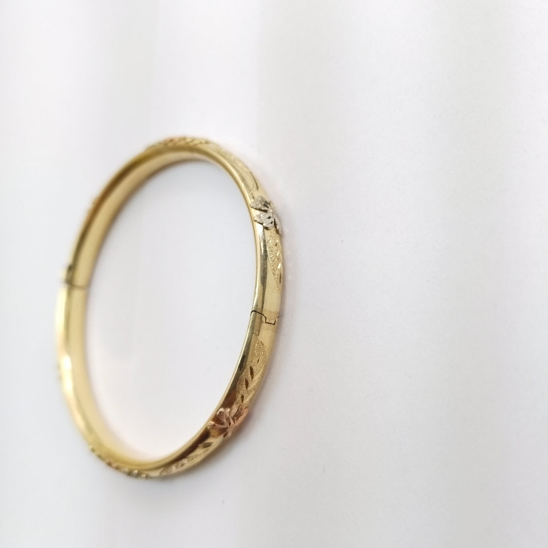 PULSERA RIGIDA. ORO. 10 K 9.3 GRMS (SEMINUEVO)