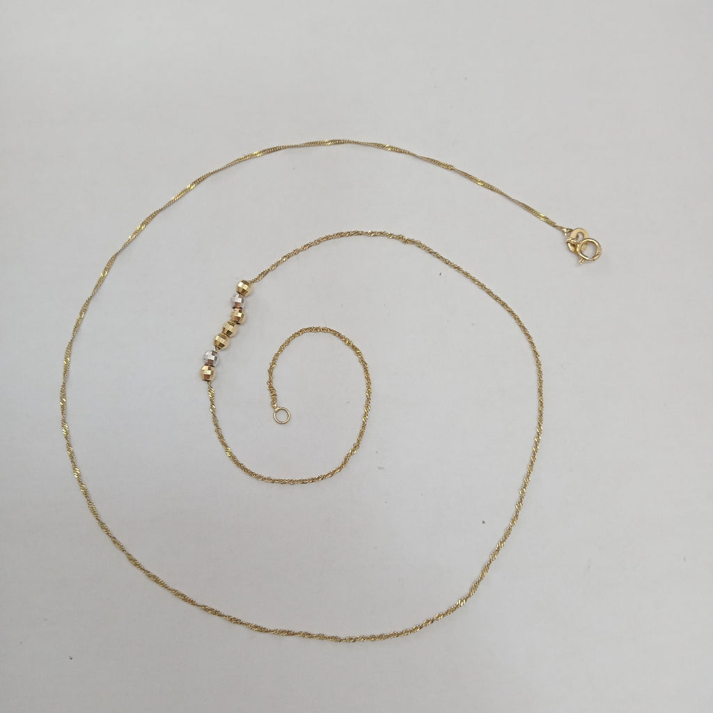 GARGANTILLA. ORO. 14 K 1.1 GRMS (SEMINUEVO)