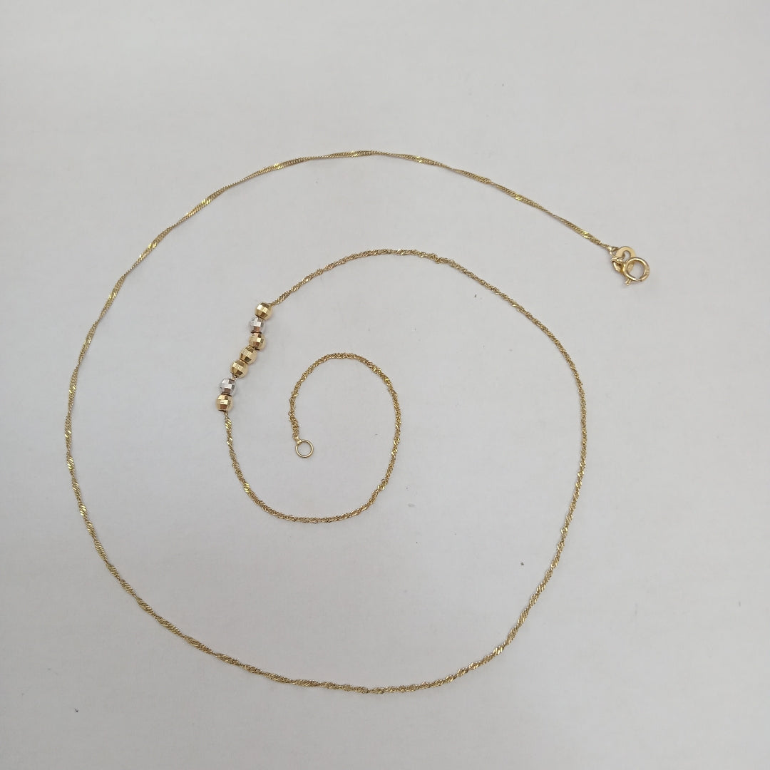 GARGANTILLA. ORO. 14 K 1.1 GRMS (SEMINUEVO)
