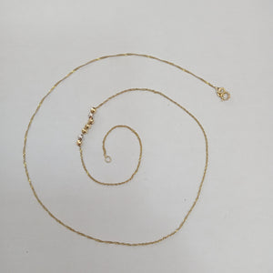 GARGANTILLA. ORO. 14 K 1.1 GRMS (SEMINUEVO)