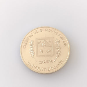 MEDALLA CONMEMORATIVA ORO 14 K 31,10 GRMS (SEMINUEVO)