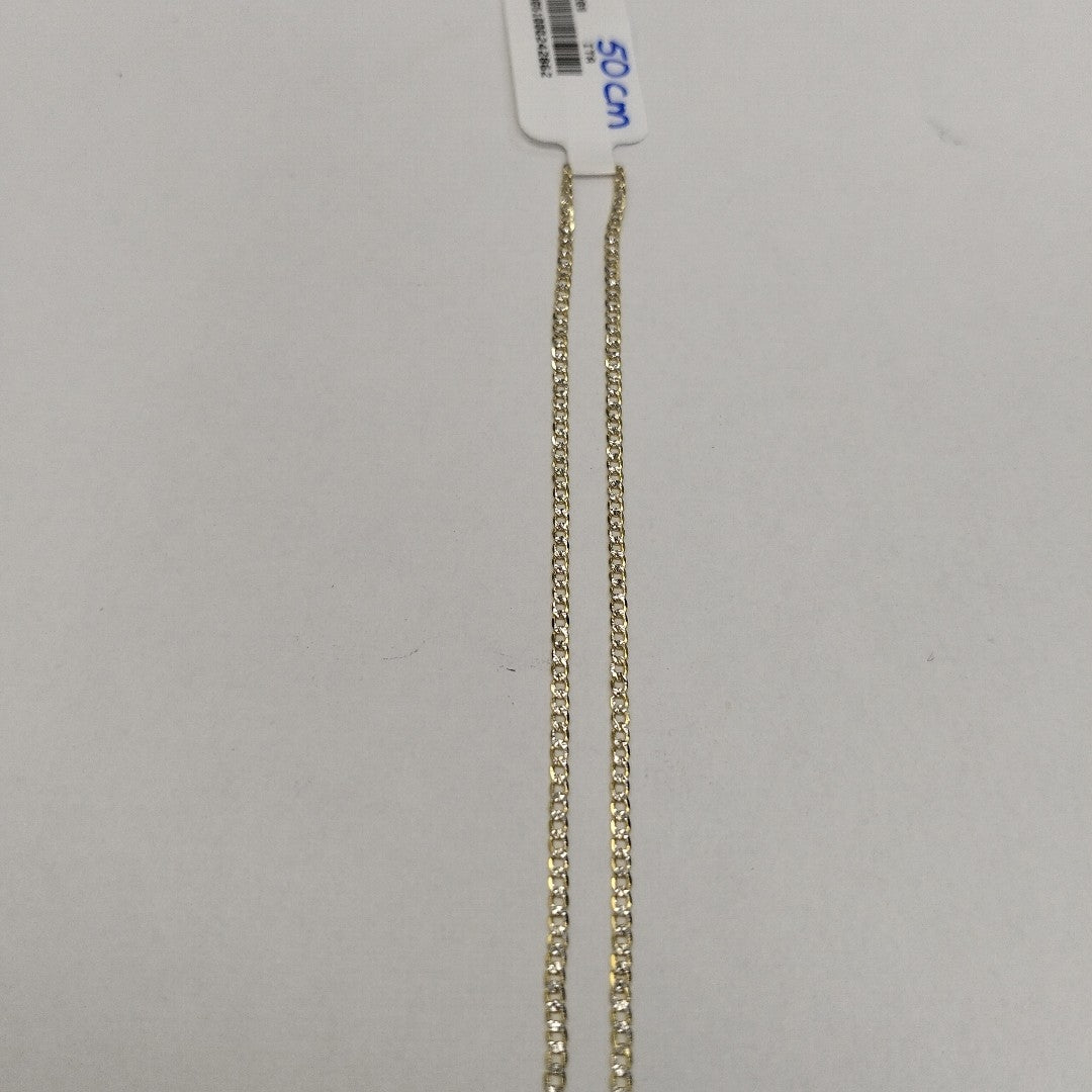 CADENAS BARBADA DIAMANTADA ORO 14K 2.1 (NUEVO)