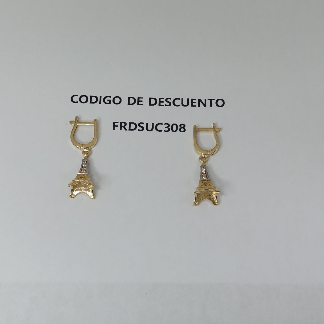 BROQUELES ORO 14K 3.2 (NUEVO)