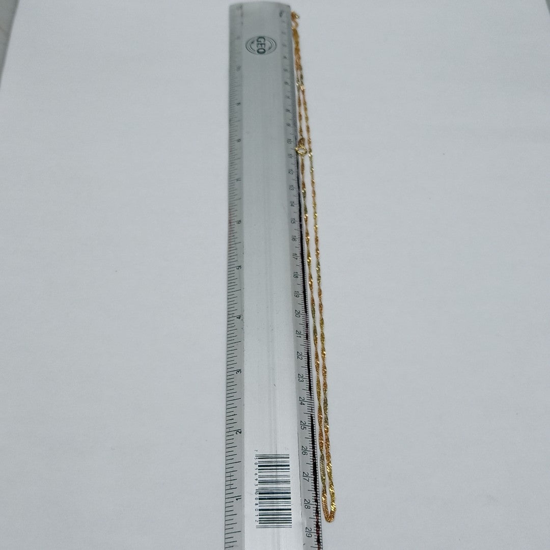 CADENA ORO,ORO COMBINADO 10 K 2,70 GRMS (SEMINUEVO)