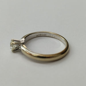 ANILLITO. ORO BLANCO. 14 K 2.6 GRMS (SEMINUEVO)