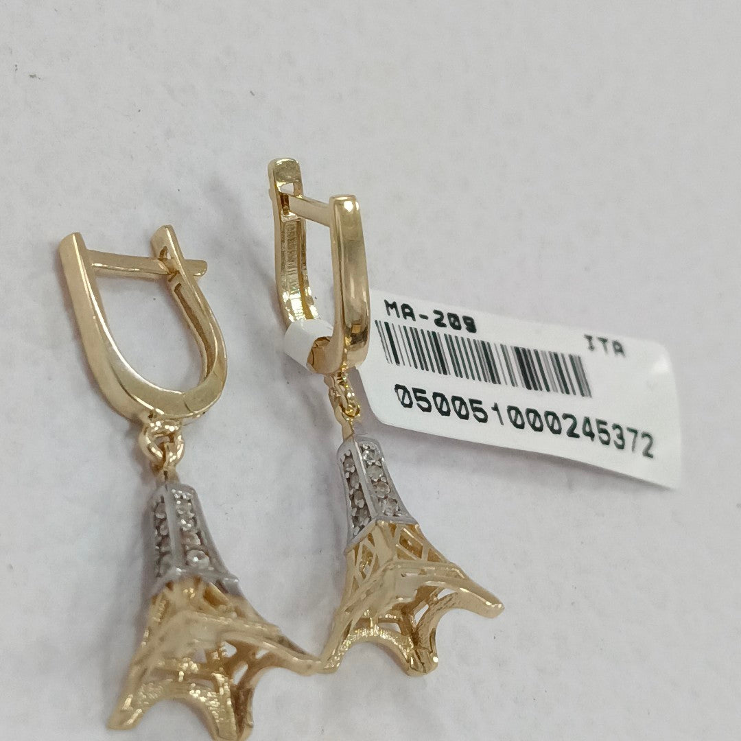 BROQUELES ORO 14K 3.3 (NUEVO)